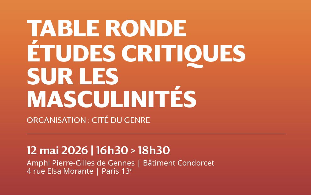 Table ronde avec Todd Reeser « Études critiques sur les masculinités »